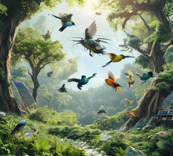 科技与自然的和谐共生，爱鸟护鸟的未来